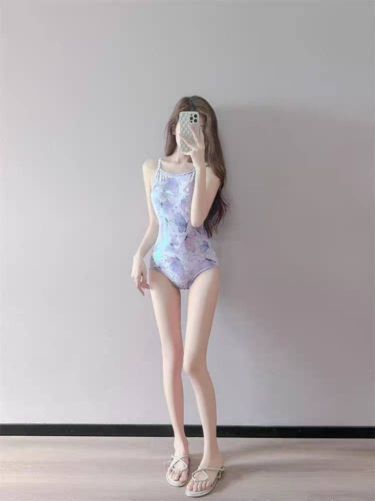 女性用 2026 新しいワンピースレーシング水着プリントスリ - Swimwear のレビューと価格